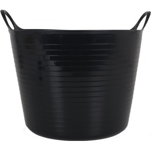 CUBETA REDONDA FLEXIBLE 26 LITROS NEGRA