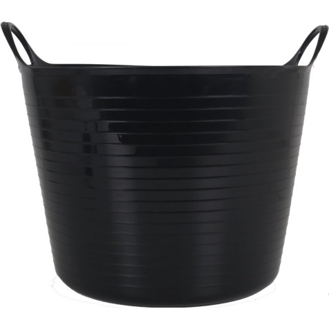 CUBETA REDONDA FLEXIBLE 26 LITROS NEGRA