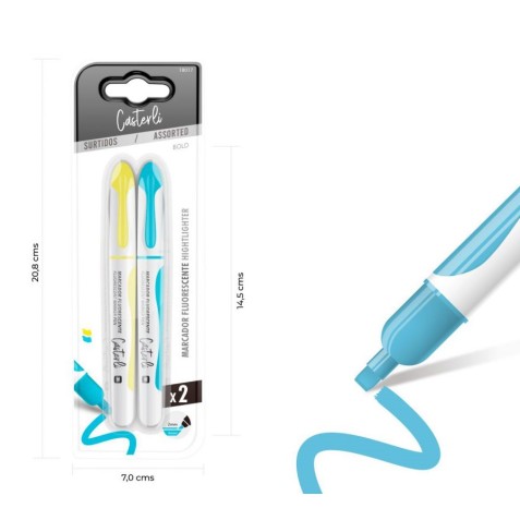 PACK 2 MARCADORES FLUORESCENTE 4MM...