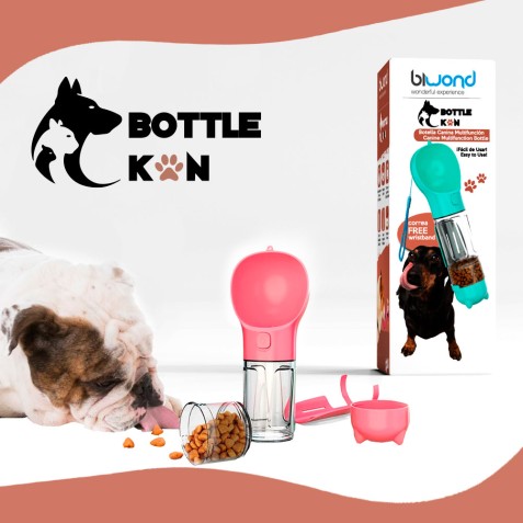 BOTELLA MULTIFUNCIÓN MASCOTAS BIWOND...