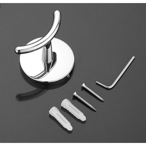 TOALLERO COLGADOR DOBLE SILVER METAL...