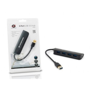 MINI HUB USB 3.0 CONCEPTRONIC 4 PUERTOS POCKET