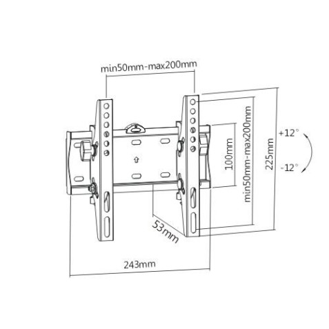 SOPORTE DE PARED TV LED LCD 23"-43"...