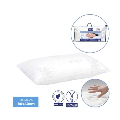 ALMOHADA VISCOELASTICA 80X40CM HBS