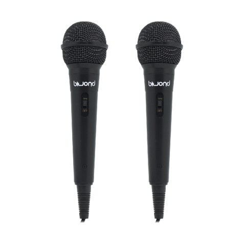 PACK 2 MICRÓFONOS CON CABLE MIC...