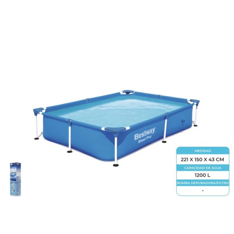 PISCINA RECTANGULAR STEEL PRO...