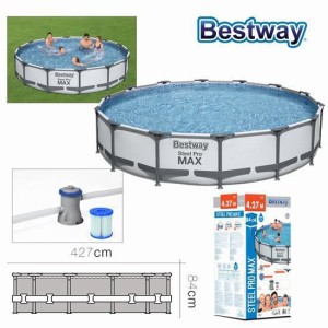 PISCINA CIRCULAR STEEL PRO + BOMBA...