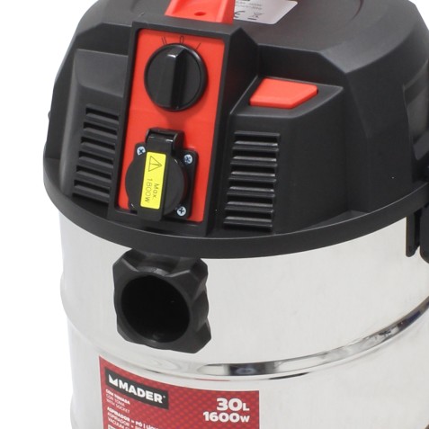 ASPIRADORA INOX POLVO-LÍQUIDOS 30 L....
