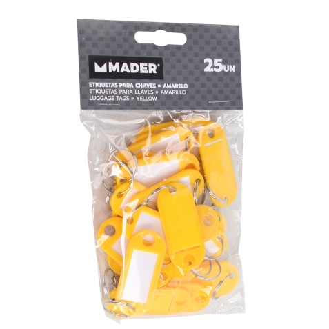 ETIQUETAS PARA LLAVES AMARILLO 25...