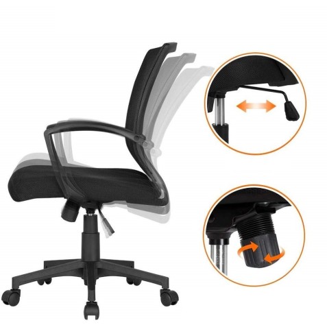 SILLA OFICINA OF500 NEGRO MUVIP