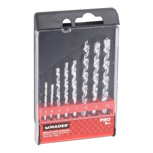 JUEGO 8 PCS BROCAS PUNTA DIAMENTE...
