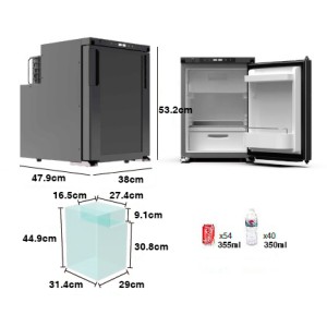 NEVERA FIJA CON COMPRESOR LG 12V 45...