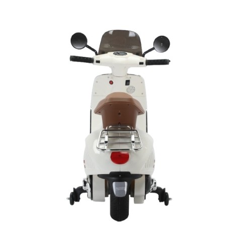 MOTO SCOOTER CLASICO CON RUEDINES BLANCO