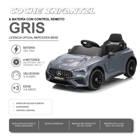 COCHE INFANTIL A BATERIA CON CONTROL...