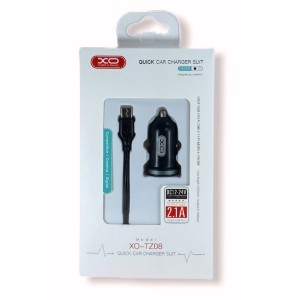 PACK CARGADOR MECHERO TZ08 2.1A +...