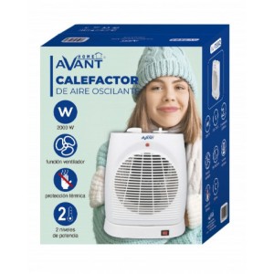 CALEFACTOR PORTATIL OSCILANTE 2000W...