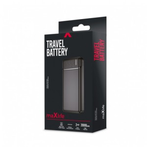 POWERBANK 20000MAH MXPB-01 NEGRO MAXLIFE