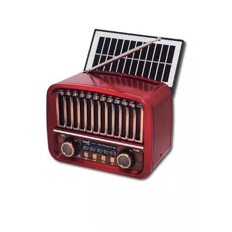 RADIO VINTAGE SOLAR CON BATERIA...