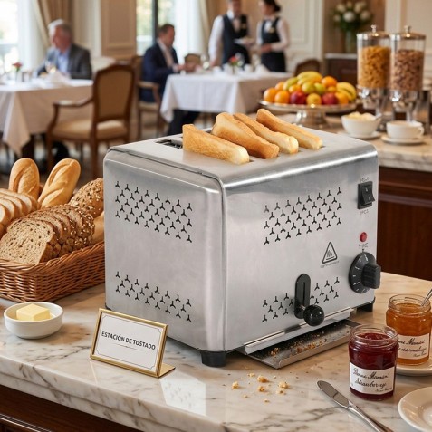 TOSTADORA PROFESIONAL 4 RANURAS 1800W...