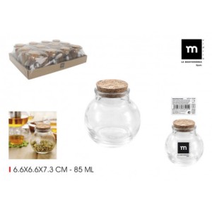 TARRITO VIDRIO TAPON CORCHO 85ML LA...