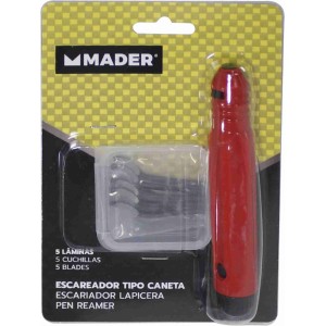 ESCARIADOR LAPICERA 5 CUCHILLAS MADER