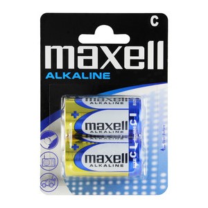 PACK 2 PCS PILAS ALCALINAS LR14C MAXELL