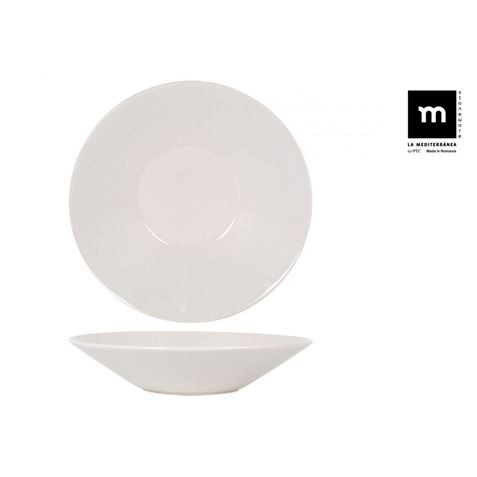 SET 6 PLATOS HONDO IVORY BRILLO...