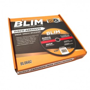 DISCO ABRASIVO INOX 230X1.9X22MM BLIM