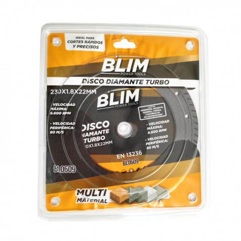 DISCO DIAMANTE TURBO 230X1.8X22MM BLIM