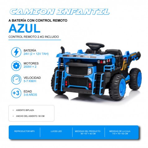 CAMION INFANTIL A BATERIA CON...