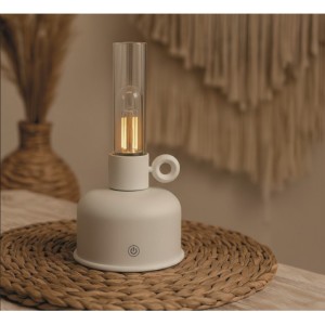 LAMPARA DE ACEITE LED VINTAGE BEIGE...