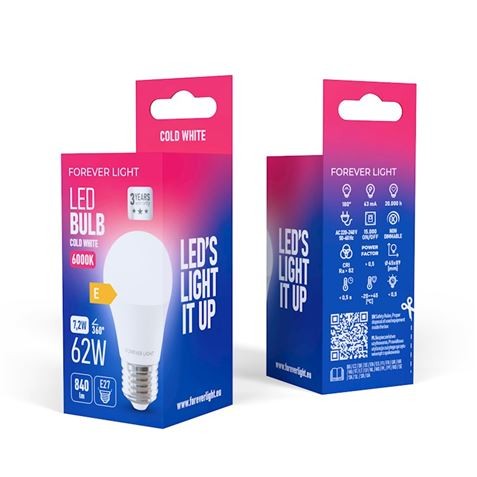 BOMBILLA LED G45 | 7.2W | 840LM | E27...