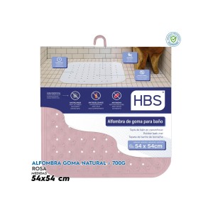 ALFOMBRA GOMA NATURAL - 700G ROSA HBS