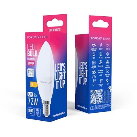 BOMBILLA LED C37 | 8.5W | 1000LM |...