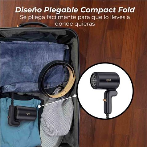 SECADOR DE PELO PLEGABLE 400W NEGRO...