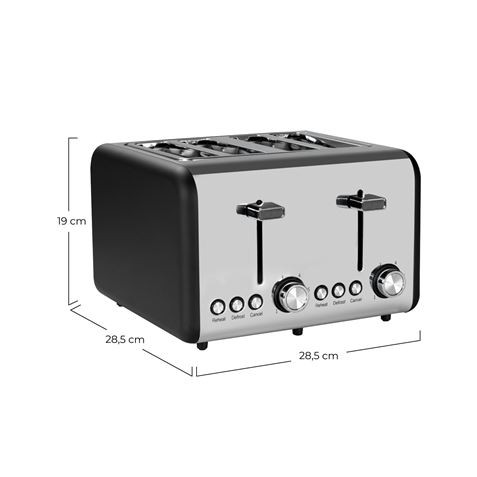 TOSTADOR 4 RANURAS 1500W RETRO DAYRON