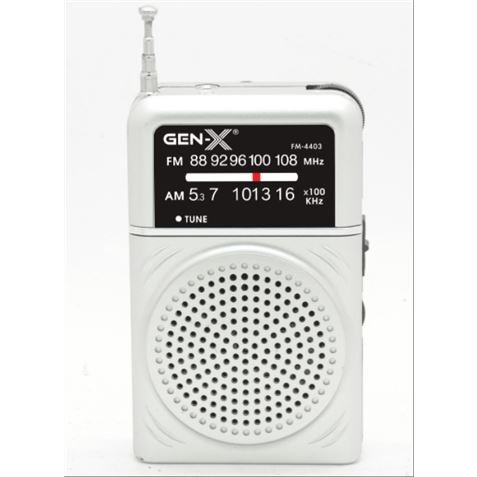 RADIO PORTATIL AM/FM ANALOGICA GRIS...