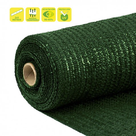 MALLA DE SOMBREO VERDE OSCURO 2X5...