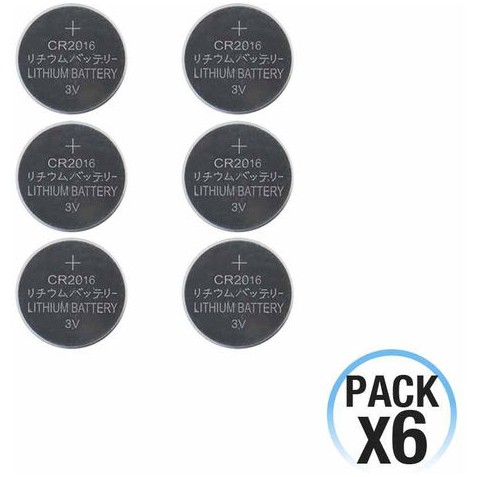 PACK 6 PILAS LITIO BOTÓN CR2025