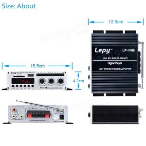 AMPLIFICADOR DIGITAL ESTÉREO HI-FI...