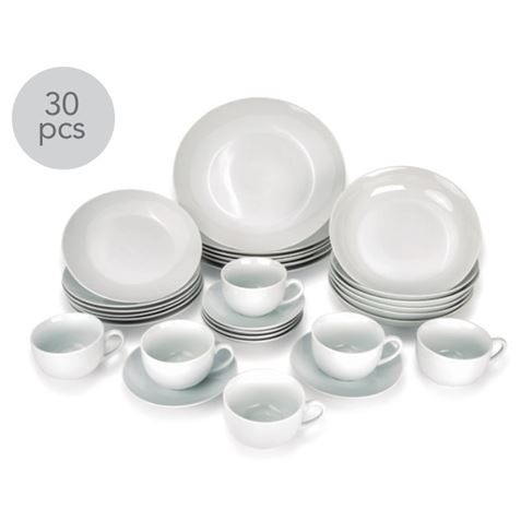 VAJILLA 30 PIEZAS PORCELANA REDONDA...