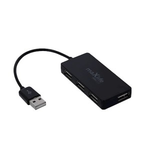 HUB USB 2.0 4 PUERTOS 1.5M MAXLIFE