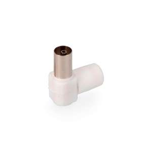 BASE AEREA TV ACODADA 9,5 MM. HEMBRA...