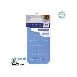ALFOMBRA GOMA NATURAL - 650G AZUL HBS