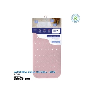 ALFOMBRA GOMA NATURAL - 650G ROSA HBS