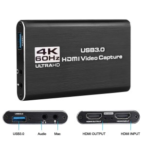 CAPTURADORA DE VIDEO HDMI 4K A USB 3.0