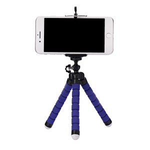 MINI TRÍPODE FLEXIBLE SMARTPHONE AZUL