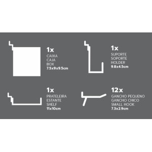 PANEL PARA HERRAMIENTAS 45X45CM METAL...