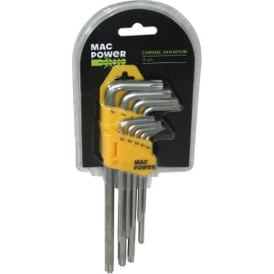 LLAVES TORX LARGA, 9PCS CROMO VANADIO...
