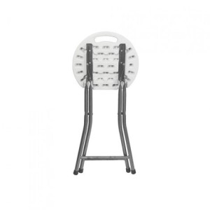 TABURETE PLEGABLE RESINA Y ACERO 30X45CM